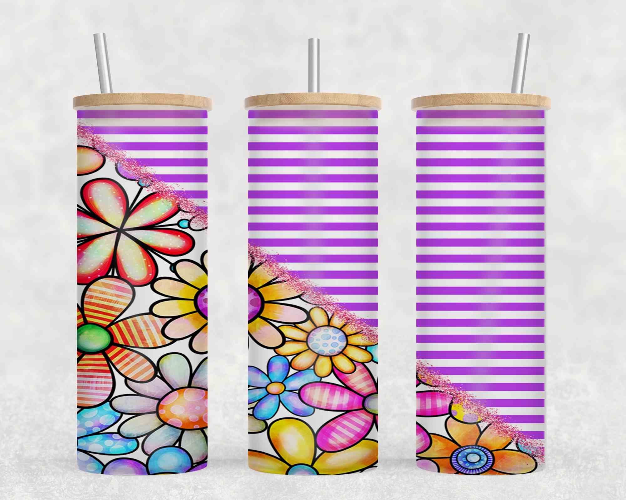 Flower Split Purple-10577